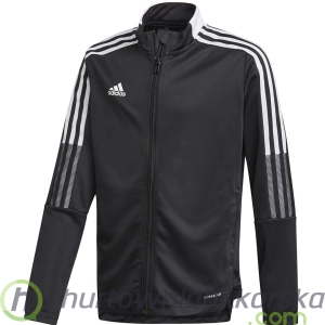 Bluza sportowa adidas wyjściowa  adidas TIRO 21 Track czarna junior GM7314