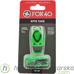 Gwizdek FOX 40 CMG Safety Classic neon zielony ze sznurkiem 8803-1408