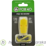 Gwizdek FOX 40 Micro żółty ze sznurkiem 9513-0208