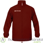 Kurtka ortalion  GIVOVA czerwony przeciwdeszczowy z kapturem 