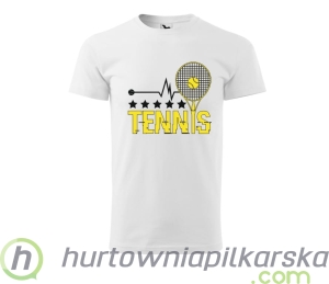 Koszulka tenis ziemny  z motywem puls rakieta tenis