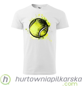 Koszulka tenis ziemny  z motywem piłki na grafice 