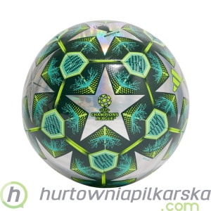 Piłka nożna adidas UCL Training 24/25 Knockout Stages Foil zielono-srebrna JH1280
