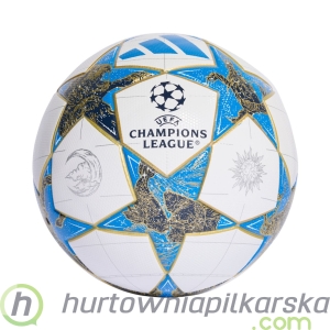Piłka nożna adidas UCL League 25/26 League Stage Box biało-niebiesko-złota JP1548