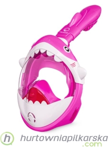 Maska do nurkowania dla dzieci TSUNAMI SHARK różowa