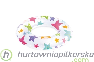 KOŁO DMUCHANE DO WODY 61cm gwiazdki INTEX