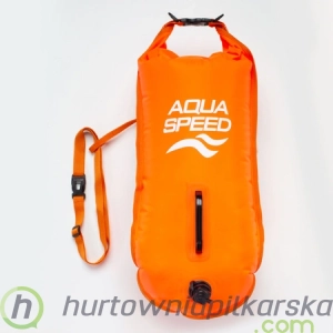 Boja asekuracyjna Open Water Swim Buoy 37x72 cm Aqua Speed kol.75 - pomarańczowy