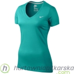T-Shirt Nike z dekoltem w serek Damska turkus 411756-379